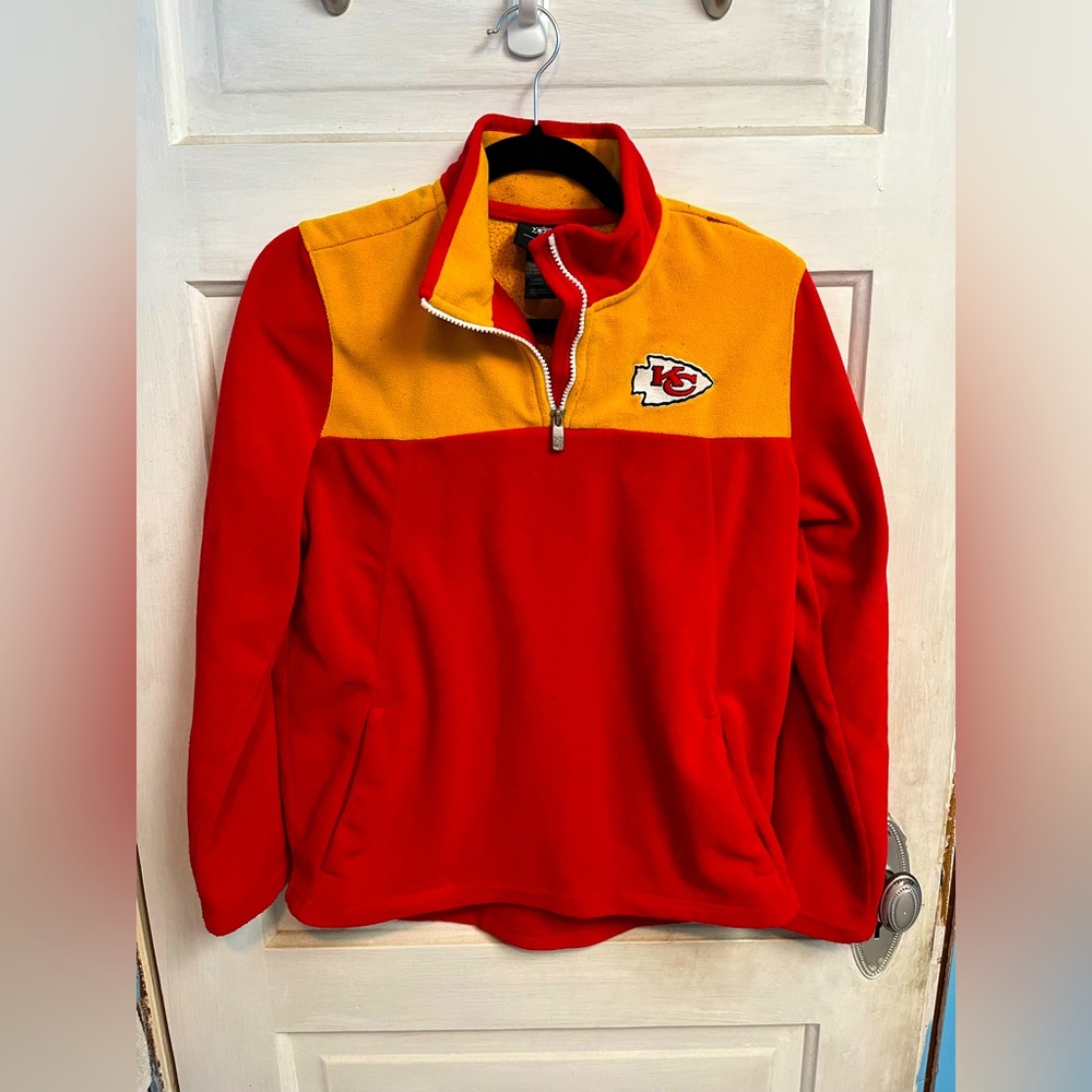 Kansas City chiefs half zip sweatshirt